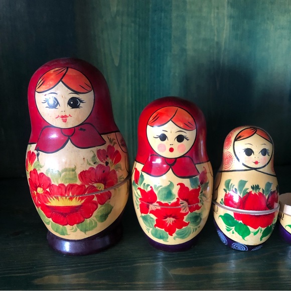 Matrushka Doll Wooden Russian Dolls - Picture 3 of 10